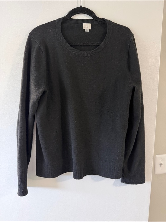 a new day Sweaters - a new day Black Crewneck Sweater - Women's Classic Scoop Knit